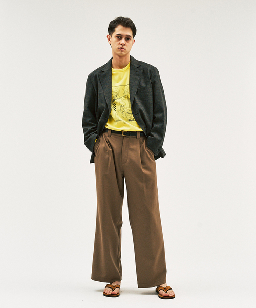 417 EDIFICE（フォーワンセブンエディフィス）の「SLAPS GRAPHIC L/S Tシャツ（Tシャツ/カットソー・メンズ・ホワイト×ホワイト/イエロー系その他/ホワイト系その他/イエロー・MEDIUM/LARGE/X-LARGE）」の8枚目の写真