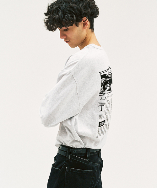 417 EDIFICE（フォーワンセブンエディフィス）の「SLAPS GRAPHIC L/S Tシャツ（Tシャツ/カットソー・メンズ・ホワイト×ホワイト/イエロー系その他/ホワイト系その他/イエロー・MEDIUM/LARGE/X-LARGE）」の13枚目の写真