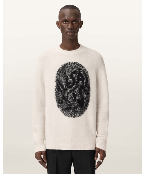 RIDGES Oversized Graphic Jumper — оверсайз джемпер с графикой, цвет нит/сетка