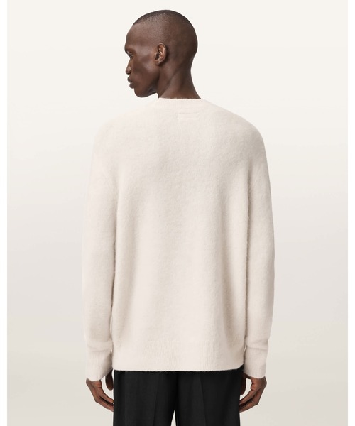 ALLSAINTS（オールセインツ）の「RIDGES OVERSIZED GRAPHIC JUMPER | RIDGES オーバーサイズ グラフィック ニット・セーター（ニット/セーター・メンズ・ホワイト×ブラック・S/M/L/XS）」の6枚目の写真