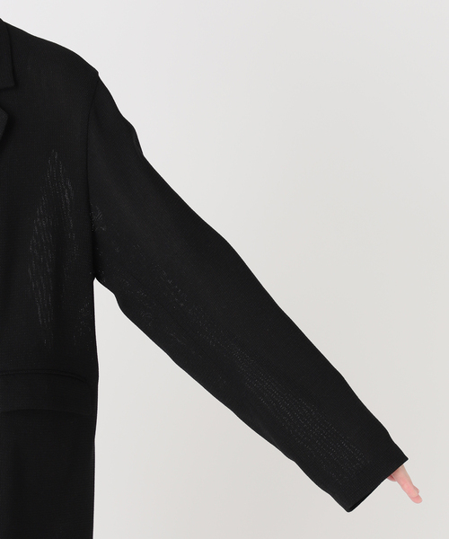 JOURNAL STANDARD relume（ジャーナルスタンダード　レリューム）の「［26SS新作/吸水速乾/手洗い可］ドライスラブ テーラードジャケット（テーラードジャケット・レディース・ブラック/ブラック系その他・FREE）」の6枚目の写真