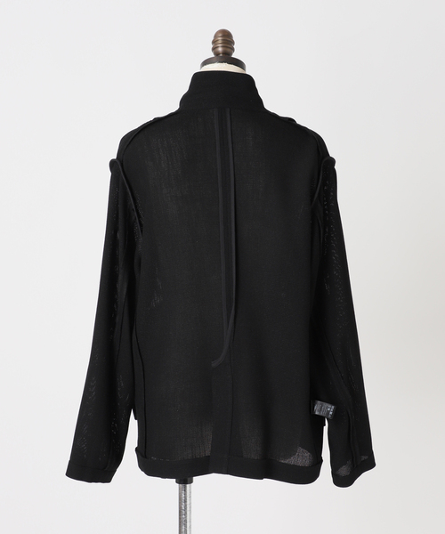 JOURNAL STANDARD relume（ジャーナルスタンダード　レリューム）の「［26SS新作/吸水速乾/手洗い可］ドライスラブ テーラードジャケット（テーラードジャケット・レディース・ブラック/ブラック系その他・FREE）」の11枚目の写真