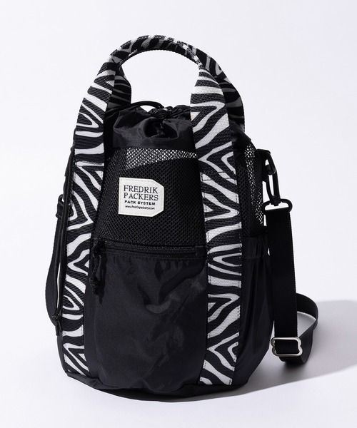 FREDRIK PACKERS(フレドリックパッカーズ)の「【FREDRIK PACKERS】≪別注≫COLUMN TOTE ショルダーバッグ/手提げトート/巾着(ショルダーバッグ・レディース・レオパード/ブラック系1/ブラック系2・FREE)」の3枚目の写真
