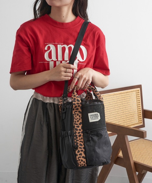 FREDRIK PACKERS(フレドリックパッカーズ)の「【FREDRIK PACKERS】≪別注≫COLUMN TOTE ショルダーバッグ/手提げトート/巾着(ショルダーバッグ・レディース・レオパード/ブラック系1/ブラック系2・FREE)」の6枚目の写真