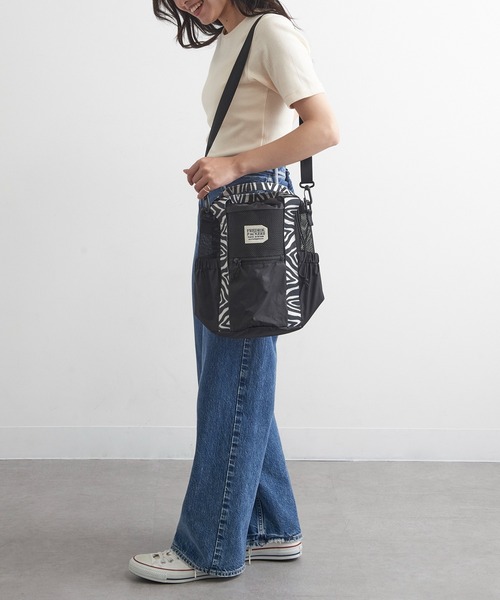 FREDRIK PACKERS(フレドリックパッカーズ)の「【FREDRIK PACKERS】≪別注≫COLUMN TOTE ショルダーバッグ/手提げトート/巾着(ショルダーバッグ・レディース・レオパード/ブラック系1/ブラック系2・FREE)」の19枚目の写真