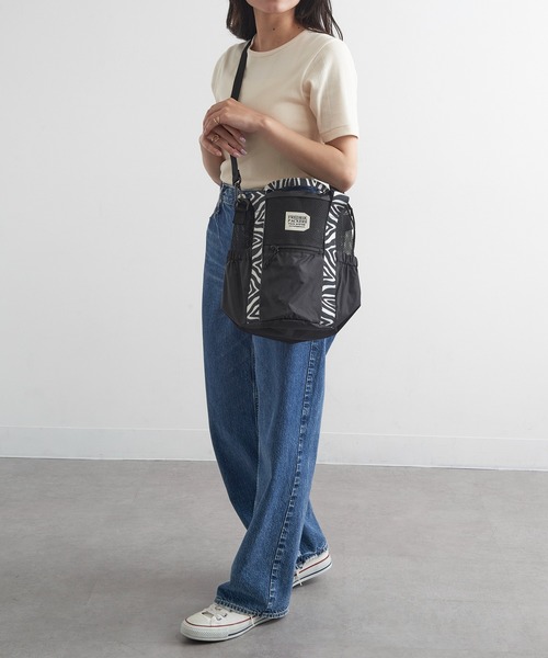 FREDRIK PACKERS(フレドリックパッカーズ)の「【FREDRIK PACKERS】≪別注≫COLUMN TOTE ショルダーバッグ/手提げトート/巾着(ショルダーバッグ・レディース・レオパード/ブラック系1/ブラック系2・FREE)」の18枚目の写真