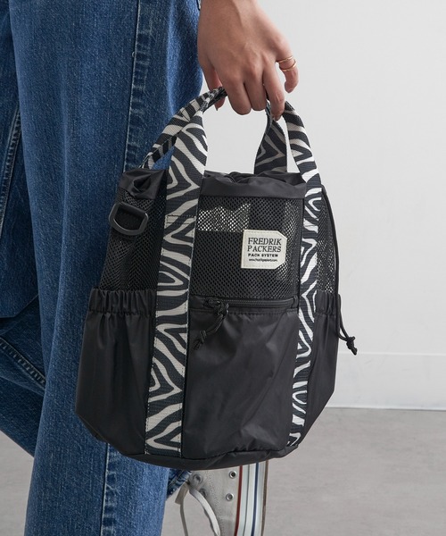 FREDRIK PACKERS(フレドリックパッカーズ)の「【FREDRIK PACKERS】≪別注≫COLUMN TOTE ショルダーバッグ/手提げトート/巾着(ショルダーバッグ・レディース・レオパード/ブラック系1/ブラック系2・FREE)」の17枚目の写真