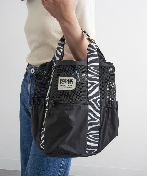 FREDRIK PACKERS(フレドリックパッカーズ)の「【FREDRIK PACKERS】≪別注≫COLUMN TOTE ショルダーバッグ/手提げトート/巾着(ショルダーバッグ・レディース・レオパード/ブラック系1/ブラック系2・FREE)」の16枚目の写真