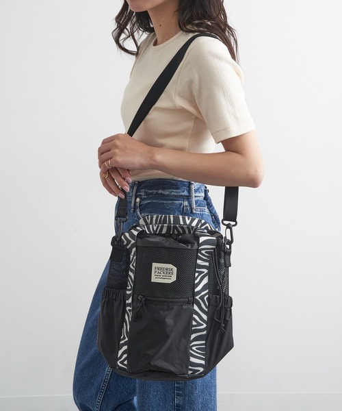 FREDRIK PACKERS(フレドリックパッカーズ)の「【FREDRIK PACKERS】≪別注≫COLUMN TOTE ショルダーバッグ/手提げトート/巾着(ショルダーバッグ・レディース・レオパード/ブラック系1/ブラック系2・FREE)」の13枚目の写真