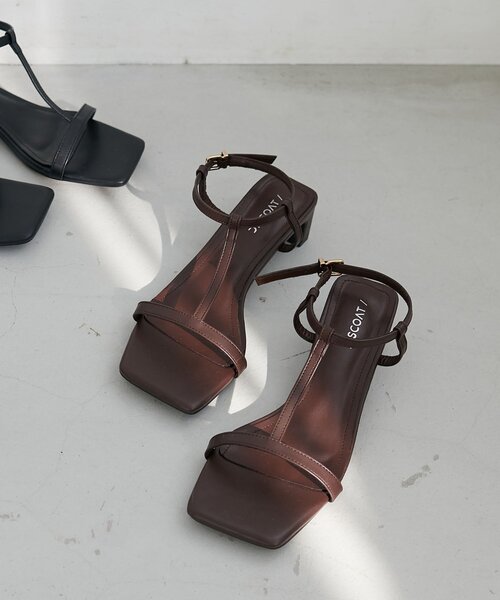 DISCOAT(ディスコート)の「Tストラップサンダル(サンダル・レディース・ブラック/ブラウン・MEDIUM/LARGE)」の21枚目の写真