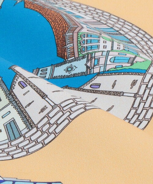 UNITED ARROWS(ユナイテッドアローズ)の「<Dieffe Kinloch>Como lake/ハンカチ(バンダナ/スカーフ・メンズ・ライトブルー/ベージュ・FREE)」の6枚目の写真