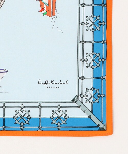 UNITED ARROWS(ユナイテッドアローズ)の「<Dieffe Kinloch>Como lake/ハンカチ(バンダナ/スカーフ・メンズ・ライトブルー/ベージュ・FREE)」の8枚目の写真