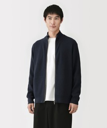 無印良品（ムジルシリョウヒン）の「紳士 洗える畦編みフルジップカーディガン（カーディガン/ボレロ）」