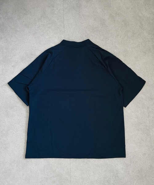 SHEPP(シープ)の「【26年春新作】サイドライン ハーフジップ 半袖プルオーバー(Tシャツ/カットソー・メンズ・ライトグレー/ネイビー/ブラック・M/L)」の16枚目の写真