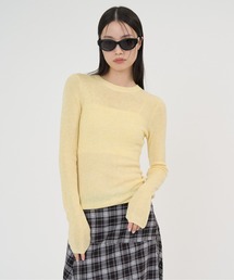 NUJOH | Soft Sheer Crew Top / ソフトシアークルートップ(Tシャツ/カットソー)