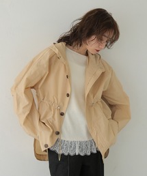 CLEIO（クレイオ）の「【CLEIO】-春アウター- セミシアーフード付きブルゾン SEMI-SHEER HOODED BLOUSON（その他アウター）」