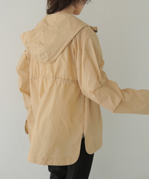 CLEIO（クレイオ）の「【CLEIO】-春アウター- セミシアーフード付きブルゾン SEMI-SHEER HOODED BLOUSON（その他アウター・レディース・ベージュ/グリーン系その他/ネイビー・FREE）」の22枚目の写真