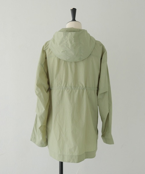 CLEIO（クレイオ）の「【CLEIO】-春アウター- セミシアーフード付きブルゾン SEMI-SHEER HOODED BLOUSON（その他アウター・レディース・ベージュ/グリーン系その他/ネイビー・FREE）」の10枚目の写真