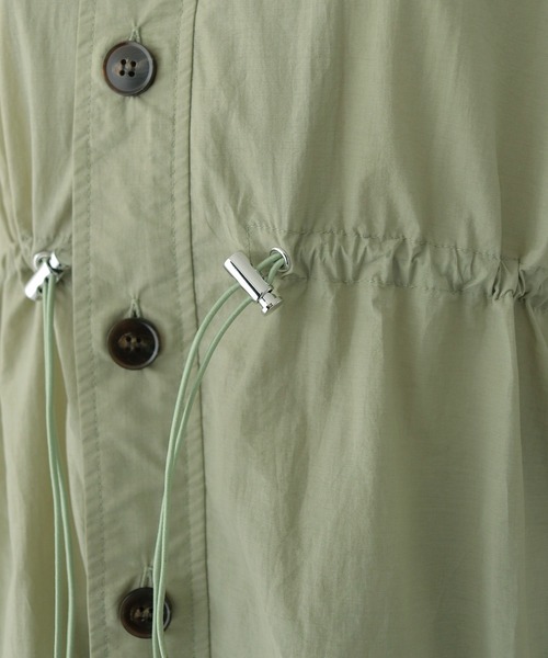 CLEIO（クレイオ）の「【CLEIO】-春アウター- セミシアーフード付きブルゾン SEMI-SHEER HOODED BLOUSON（その他アウター・レディース・ベージュ/グリーン系その他/ネイビー・FREE）」の4枚目の写真