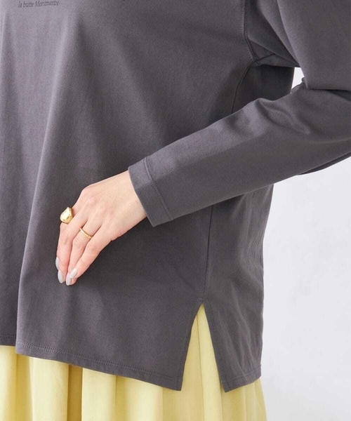 a.v.v（アーヴェヴェ）の「【コットン100%】ロゴアソートロンT（Tシャツ/カットソー・レディース・チャコールグレー/アイボリー/ホワイト/ゴールド・36/38/40）」の12枚目の写真