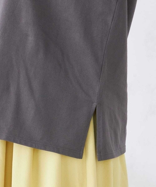 a.v.v（アーヴェヴェ）の「【コットン100%】ロゴアソートロンT（Tシャツ/カットソー・レディース・チャコールグレー/アイボリー/ホワイト/ゴールド・36/38/40）」の13枚目の写真