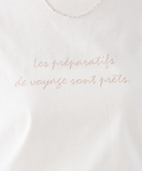 a.v.v（アーヴェヴェ）の「【コットン100%】ロゴアソートロンT（Tシャツ/カットソー・レディース・チャコールグレー/アイボリー/ホワイト/ゴールド・36/38/40）」の18枚目の写真