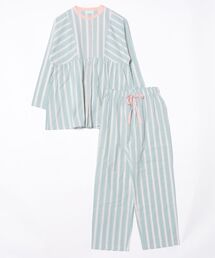 KID BLUE | キッドブルー -オーガニックコットンからみ織り -長袖パジャマ -KNDK519 -kidblue(ルームウェア/パジャマ)