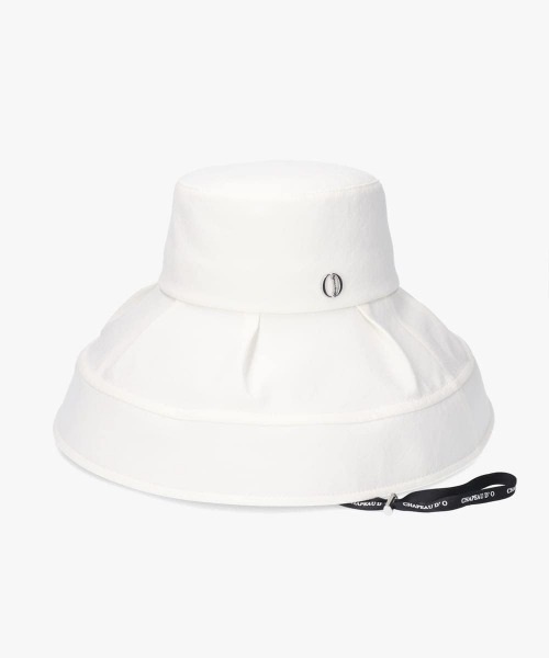 Chapeau d' O(シャポードオー)の「Chapeau d' O UV Tuck Capeline / シャポードオー(ハット・レディース・ブラック/ライトベージュ/ホワイト・M/57.5cm)」の10枚目の写真