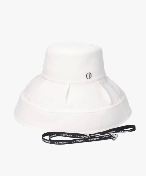 Chapeau d' O(シャポードオー)の「Chapeau d' O UV Tuck Capeline / シャポードオー(ハット・レディース・ブラック/ライトベージュ/ホワイト・M/57.5cm)」の11枚目の写真