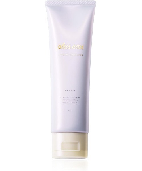 plus eau(プリュスオー)の「プリュスオー リポアエマルジョン 120ml(ヘアオイル/ヘアミルク・レディース・洗い流さないトリートメント・FREE)」の1枚目の写真