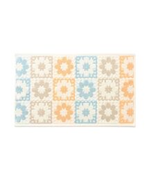 Francfranc（フランフラン）の「抗菌防臭タオルマット クロシェ柄 オレンジ（タオル）」