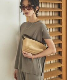 qualite | 【接触冷感】レーヨンストレッチフレンチ/春服/夏服/オフィスカジュアル/セットアップ対応(ニット/セーター)