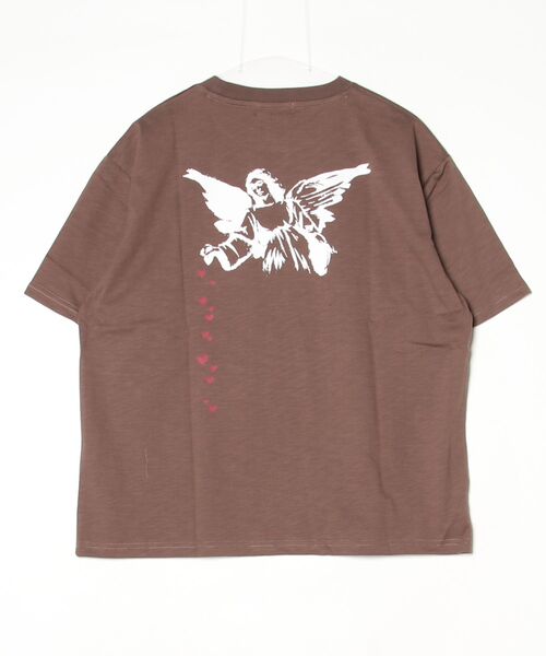 JOHN'S CLOSET（ジョンズクローゼット）の「【ab】〔BRANDALISED〕アソートアートデザイン 冷感スラブ天竺  半袖Tシャツ 接触冷感/速乾（Tシャツ/カットソー・メンズ・ホワイト系1/ホワイト系2/ブラウン系1/ブラウン系2/ブラック系2/ブラック系1・MEDIUM/LARGE/X-LARGE）」の7枚目の写真