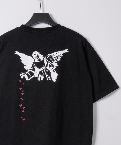 JOHN'S CLOSET（ジョンズクローゼット）の「【ab】〔BRANDALISED〕アソートアートデザイン 冷感スラブ天竺  半袖Tシャツ 接触冷感/速乾（Tシャツ/カットソー・メンズ・ホワイト系1/ホワイト系2/ブラウン系1/ブラウン系2/ブラック系2/ブラック系1・MEDIUM/LARGE/X-LARGE）」の4枚目の写真