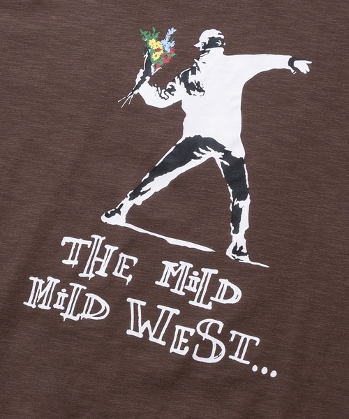 JOHN'S CLOSET（ジョンズクローゼット）の「【ab】〔BRANDALISED〕アソートアートデザイン 冷感スラブ天竺  半袖Tシャツ 接触冷感/速乾（Tシャツ/カットソー・メンズ・ホワイト系1/ホワイト系2/ブラウン系1/ブラウン系2/ブラック系2/ブラック系1・MEDIUM/LARGE/X-LARGE）」の10枚目の写真