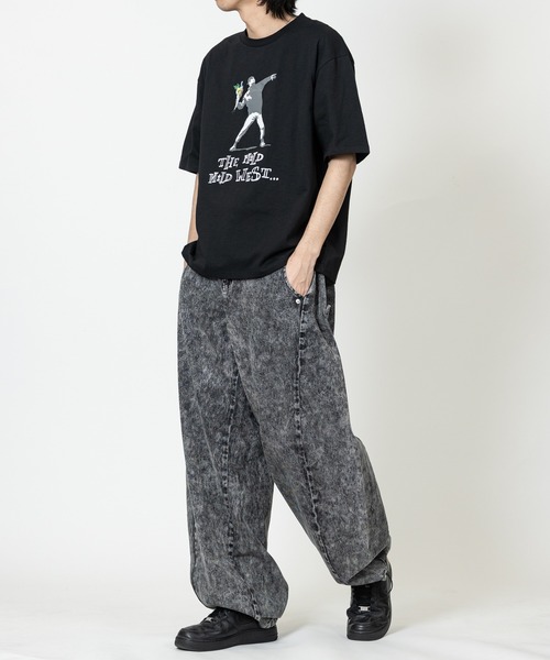 BRANDALISED(ブランダライズド)の「【ab】〔BRANDALISED〕アソートアートデザイン 冷感スラブ天竺 半袖Tシャツ 接触冷感/速乾(Tシャツ/カットソー・メンズ・ホワイト系1/ホワイト系2/ブラウン系1/ブラウン系2/ブラック系2/ブラック系1・MEDIUM/LARGE/X-LARGE)」の20枚目の写真