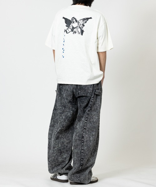 BRANDALISED(ブランダライズド)の「【ab】〔BRANDALISED〕アソートアートデザイン 冷感スラブ天竺 半袖Tシャツ 接触冷感/速乾(Tシャツ/カットソー・メンズ・ホワイト系1/ホワイト系2/ブラウン系1/ブラウン系2/ブラック系2/ブラック系1・MEDIUM/LARGE/X-LARGE)」の15枚目の写真