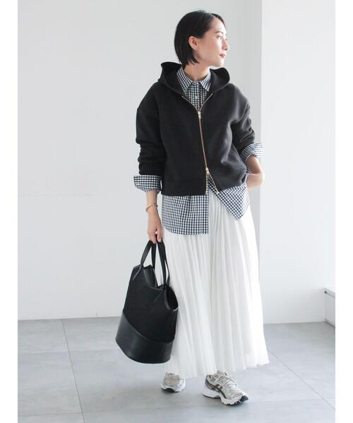 Te chichi(テチチ)の「プリーツロングスカート(スカート・レディース・ブルー/オフホワイト/グリーン・F)」の5枚目の写真