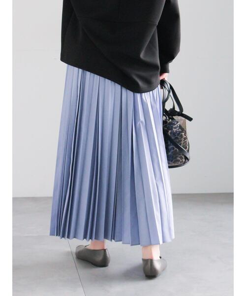 Te chichi(テチチ)の「プリーツロングスカート(スカート・レディース・ブルー/オフホワイト/グリーン・F)」の14枚目の写真