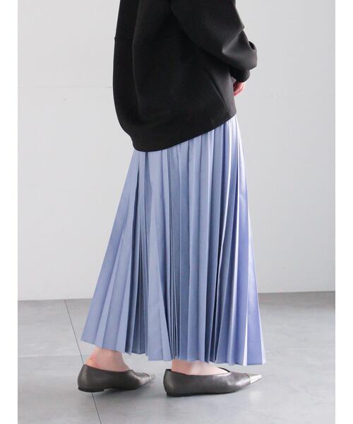 Te chichi(テチチ)の「プリーツロングスカート(スカート・レディース・ブルー/オフホワイト/グリーン・F)」の15枚目の写真