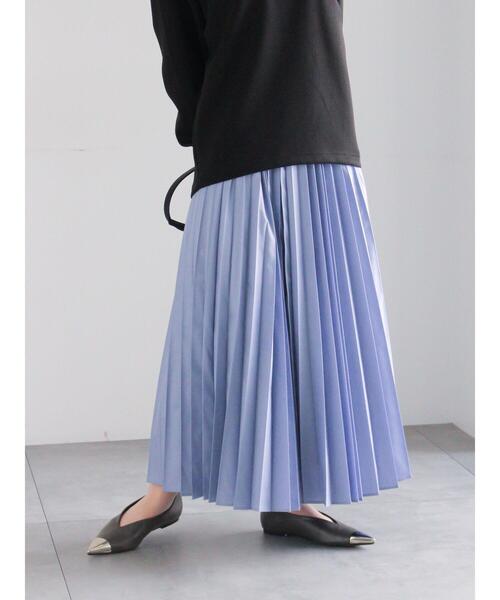 Te chichi(テチチ)の「プリーツロングスカート(スカート・レディース・ブルー/オフホワイト/グリーン・F)」の16枚目の写真