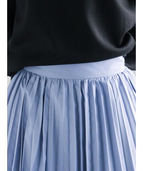 Te chichi(テチチ)の「プリーツロングスカート(スカート・レディース・ブルー/オフホワイト/グリーン・F)」の17枚目の写真