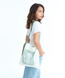 ROXY ウィメンズ SALTY DAYS TOTE トートバッグ 【2026年春夏モデル】/ロキシーコットントートバッグ