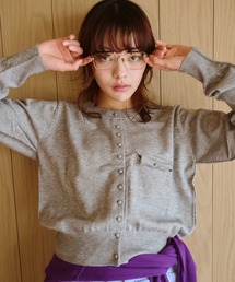 common gull products.（コモンガルプロダクツ）の「夕凪のくるみボタンカーデ、芽心（カーディガン/ボレロ）」