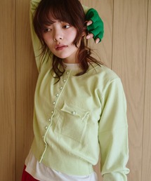 common gull products.（コモンガルプロダクツ）の「夕凪のくるみボタンカーデ、芽心（カーディガン/ボレロ）」