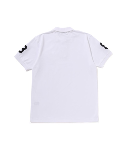 A BATHING APE（アベイシングエイプ）の「LARGE APE HEAD POLO BAPEC（ポロシャツ・メンズ・ブラック/ホワイト/ネイビー・XX-LARGE/LARGE/MEDIUM/X-LARGE/SMALL）」の4枚目の写真