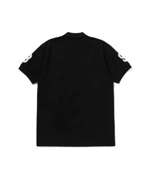 A BATHING APE（アベイシングエイプ）の「LARGE APE HEAD POLO BAPEC（ポロシャツ・メンズ・ブラック/ホワイト/ネイビー・XX-LARGE/LARGE/MEDIUM/X-LARGE/SMALL）」の5枚目の写真