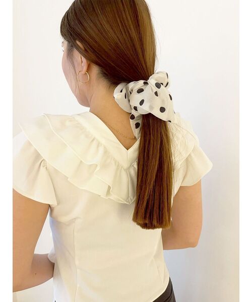 LAGUNAMOON(ラグナムーン)の「WZIPフリルブラウス(シャツ/ブラウス・レディース・ブラック/ブルー/ブラウン/ホワイト・FREE)」の22枚目の写真