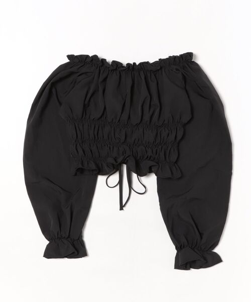 PHILLY（フィリー）の「2WAYドロストデザインブラウス（シャツ/ブラウス・レディース・ピンク/ブラック/ホワイト・FREE）」の4枚目の写真