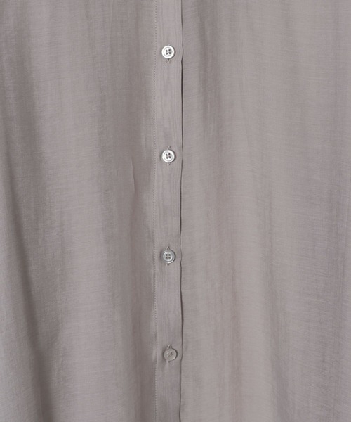 LEPSIM（レプシィム）の「シアーシャツ長袖チュニック　147435（シャツ/ブラウス・レディース・アイボリー/グレー/ブルー/ピンク・FREE）」の12枚目の写真